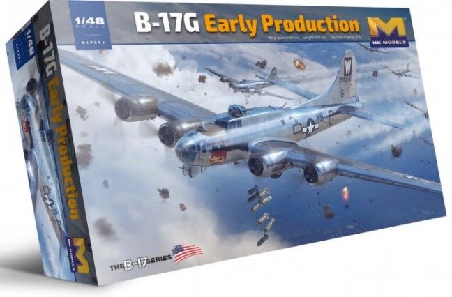 B17G Boeing Flying Fortress Heavy Bomber Early Production 1/48 by HK Models
