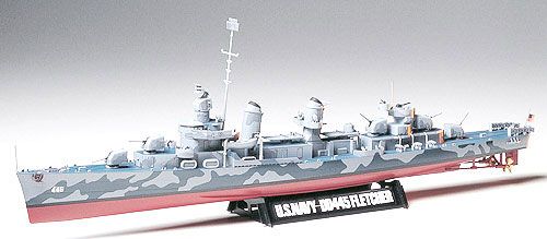 DD445 Fletcher US Navy Destroyer 1/350 Model Ship Kit #78012 by Tamiya
