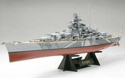 Tirpitz German Battleship 1/350 Model Ship Kit #78015 by Tamiya