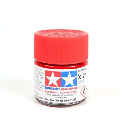 Tamiya X Acrylic X27 Gloss Clear Red