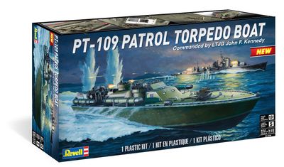 PT-109 Patrol Torpedo Boat Commanded by JFK 1/72 Model Ship Kit #0319 by Revell