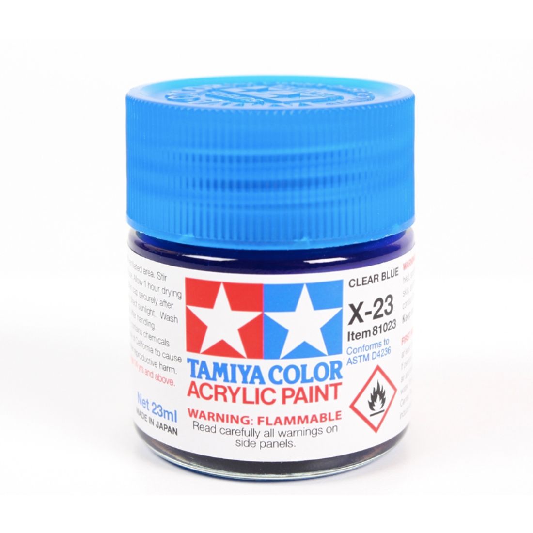 Tamiya X Acrylic X23 Gloss Clear Blue