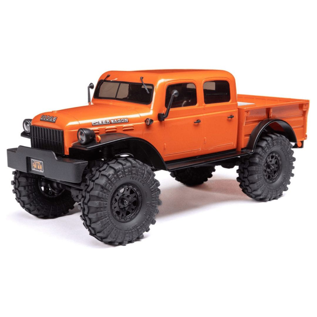 Axial 1/24 4WD Mini Crawler RTR Brushed SCX24 1940's Dodge Power Wagon - Assorted Colours AXI00007, Colour: Orange AXI00007T1
