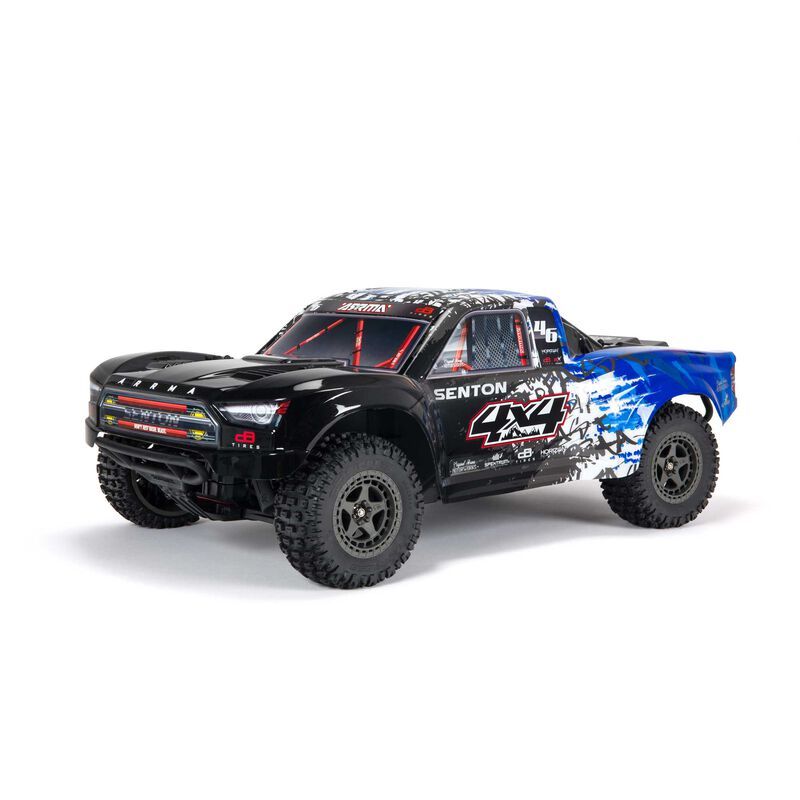 Arrma 1/10 4WD Short Course Truck RTR Brushless Senton V3 3S BLX - Blue ARA4303V3T1