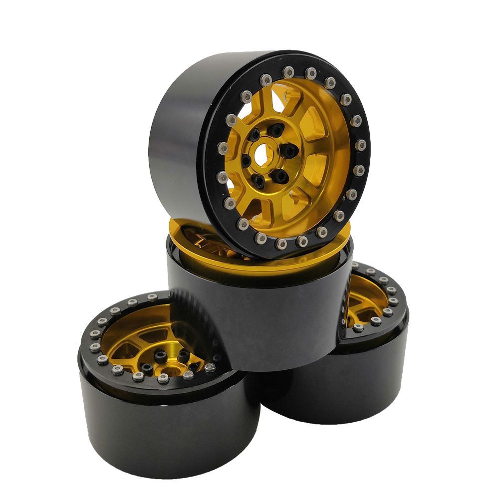Hobby Details 2.2" Aluminum Wheels Buck - Assorted Colours HDTCW02207, Colour: Gold HDTCW02207