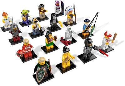 Lego Collectible Minifigures: Series 3 8803 - COMPLETE SET OF 16 Sealed