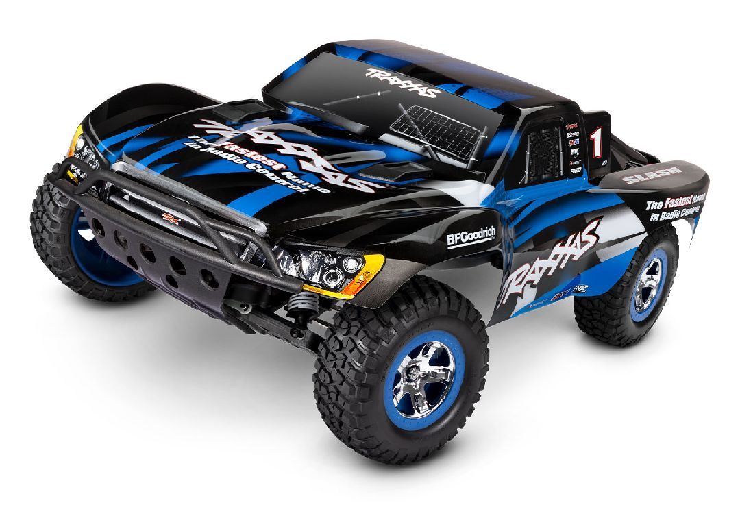 Traxxas Slash 1/10 RTR 2WD Short Course Truck w/XL-5 ESC, TQ 2.4GHz Radio, Battery &amp; USB-C Charger - Assorted Colours TRA58034-8, Colour: Blue TRA58034-8BLUE