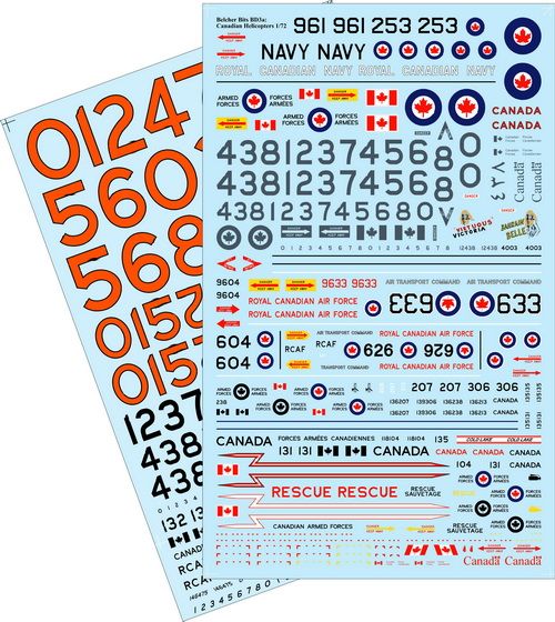 1/72 Canadian Helicopters decals