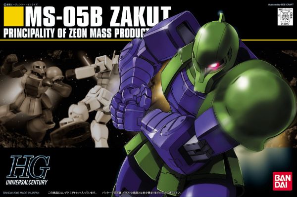 HGUC #064 1/144 MS-05B Zaku I #5059159 by Bandai