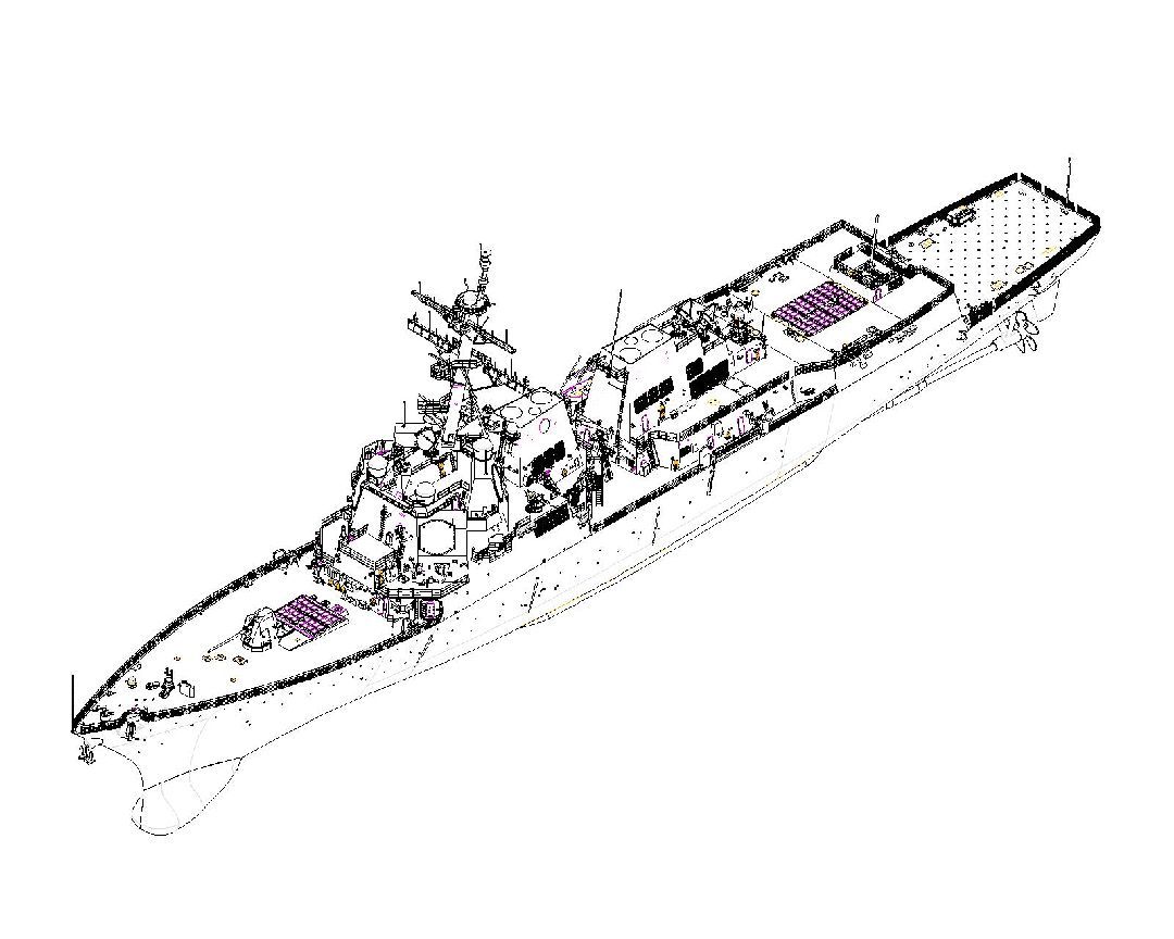 USS Pinckney DDG-91 1/200 #62010 by I Love Kit