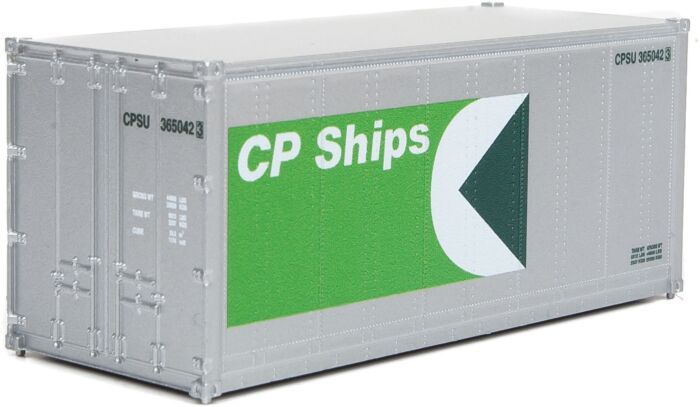 Woodland Scenics 20' Smooth-Side Container CP Ships (White/Green) (HO) WOO8662