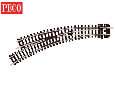 Peco Curved Turnout Left Hand Code 80 ST-45