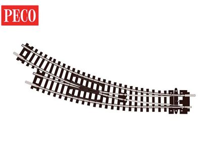 Peco Curved Turnout Right Hand Code 80 ST-44