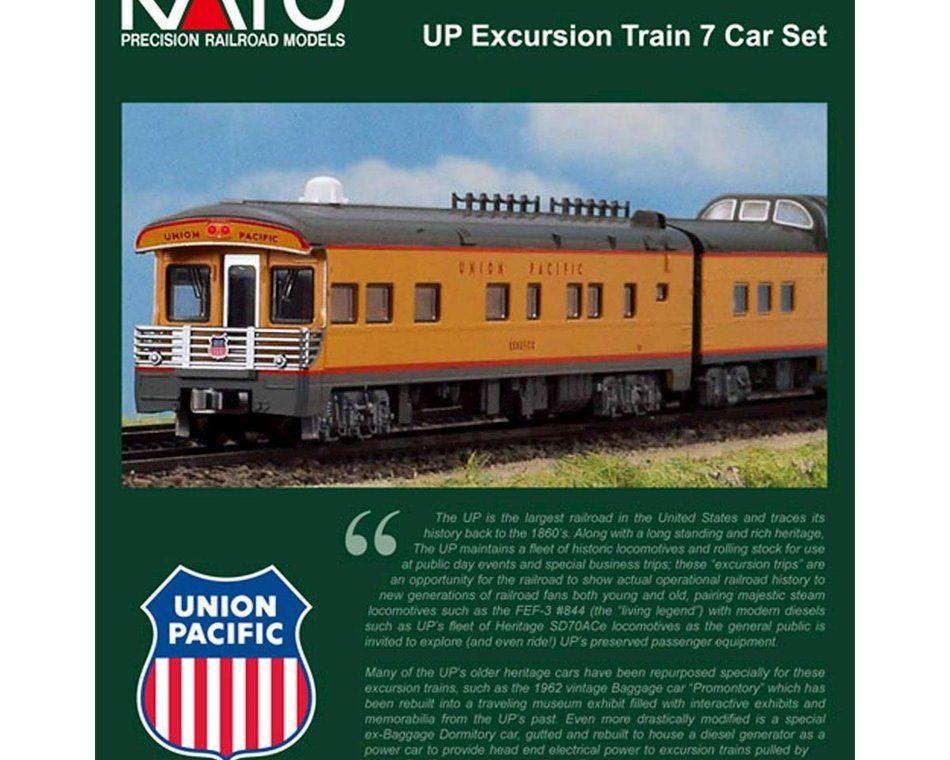 Kato UP Excursion Train 7 Car Set