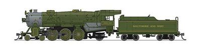 USRA 4-6-2 Heavy Pacific - Sound and DCC - Paragon4(TM) Baltimore &amp; Ohio #5302 President Jefferson (green, graphite)