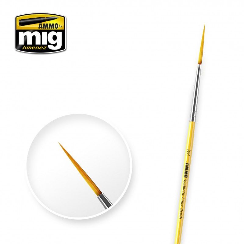 Ammo Mig Synthetic Brushes - Assorted, Type: Saw Brush 8 AMG-AMIG8585