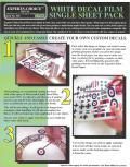 Bare Metal Foil White Laser Single Decal Paper BAR126