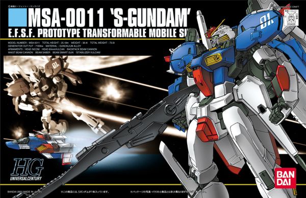 HGUC #023 1/144 MSA-0011 S-Gundam #5063534 by Bandai
