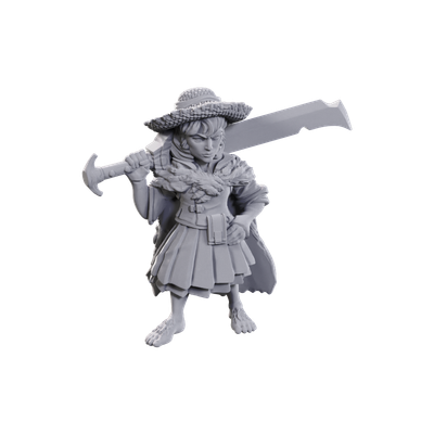 D&amp;D Unpainted Mini - Female Halfling Magus Low-Level 90711