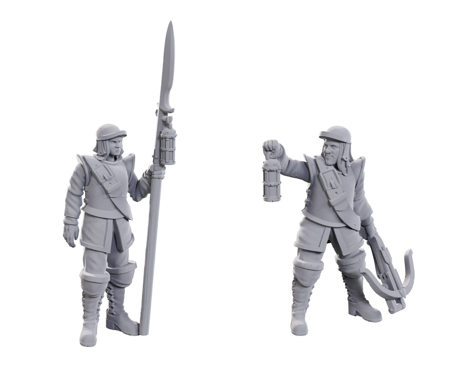 D&amp;D Unpainted Mini - Roadwardens Male &amp; Female 90715