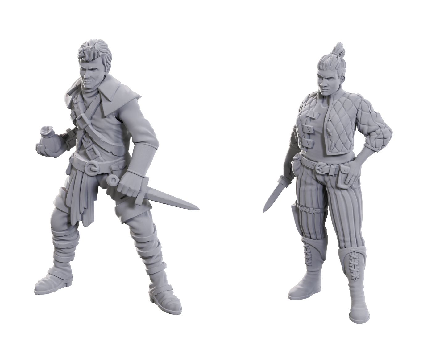 D&amp;D Unpainted Mini - Cutpurses Male &amp; Female 90714