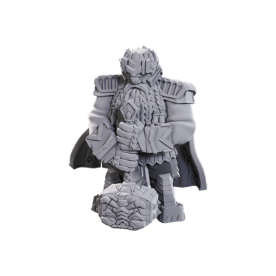 D&amp;D Unpainted Mini - Male Dwarf Champion High-Level 90710