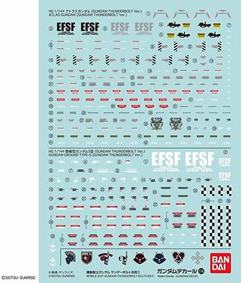 Gundam Decal 114 - Mobile Suit Gundam Thunderbolt Multiuse 1
