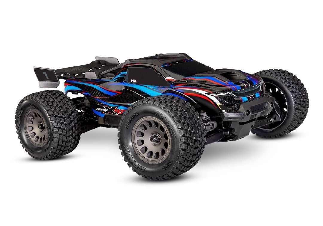 Traxxas Mini XRT Brushless 1/16 4WD RTR Monster Truck w/TQi 2.4GHz Radio, Battery &amp; USB-C Charger - Assorted Colours TRA108076-1, Colour: Blue TRA108076-1BLUE