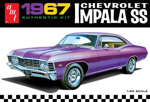 1967 Chevrolet Impala SS 1/25 Model Car Kit #981 by AMT