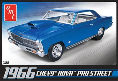 1966 Nova Pro Street 1/25 Model Car Kit #636 by AMT
