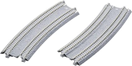 UniTrack N Curved Double Track R18 7/8"/17 5/8" Superelevated Easement 2 Pieces