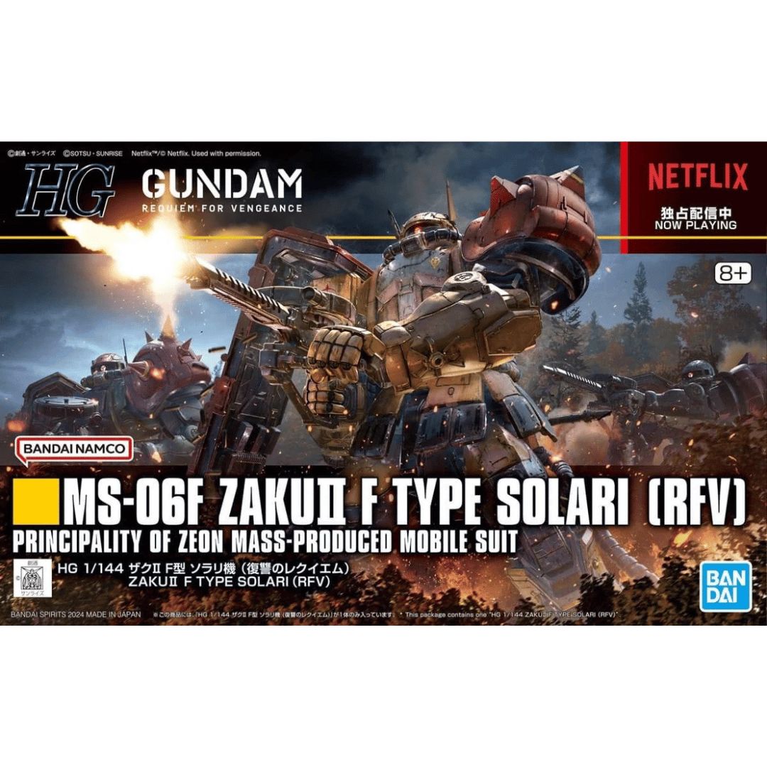 HG Requiem for Vengeance 1/144 Zaku II F Type Solari (RFV) #5066702 by Bandai