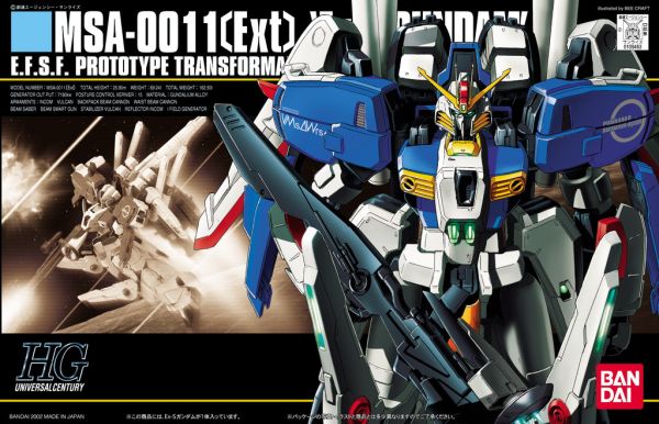 HGUC #029 1/144 MSA-0011[Ext] EX-S Gundam #5060954 by Bandai