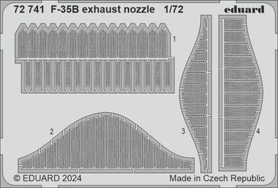 F-35B Exhaust Nozzle 1/72 Photo Etched Set for Tamiya