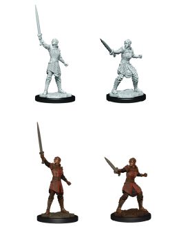 Critical Role Unpainted Mini - Human Dwendalian Empire Fighter Female 90386