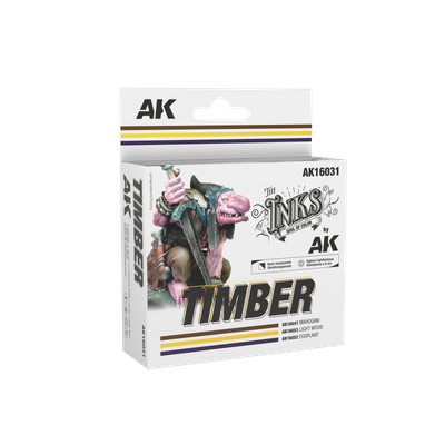 AK Interactive The INKS Sets Timber - Set of 3 Jars (Inks) - AK-16031
