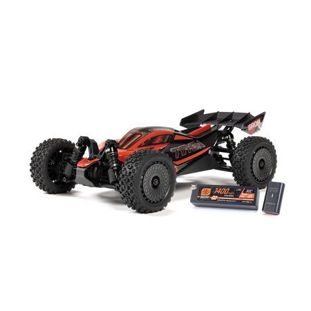 Arrma Typhon Grom 223S BLX 1/18 Brushless RTR 4WD Buggy w/SLT2 2.4GHz Radio, Battery &amp; Charger - Assorted Colours, Colour: Red ARA2306ST1