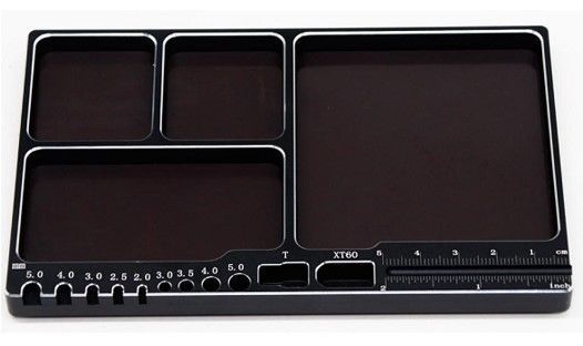 Hobby Details Multifunction Magnetic Tool/Screw Tray - Assorted Colours HDTT09006, Colour: Black HDTT09006A