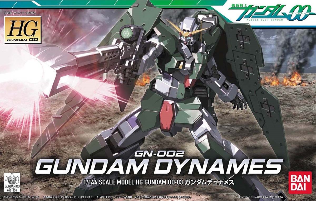 HG 00 #03 1/144 GN-002 Gundam Dynames #5059233 by Bandai