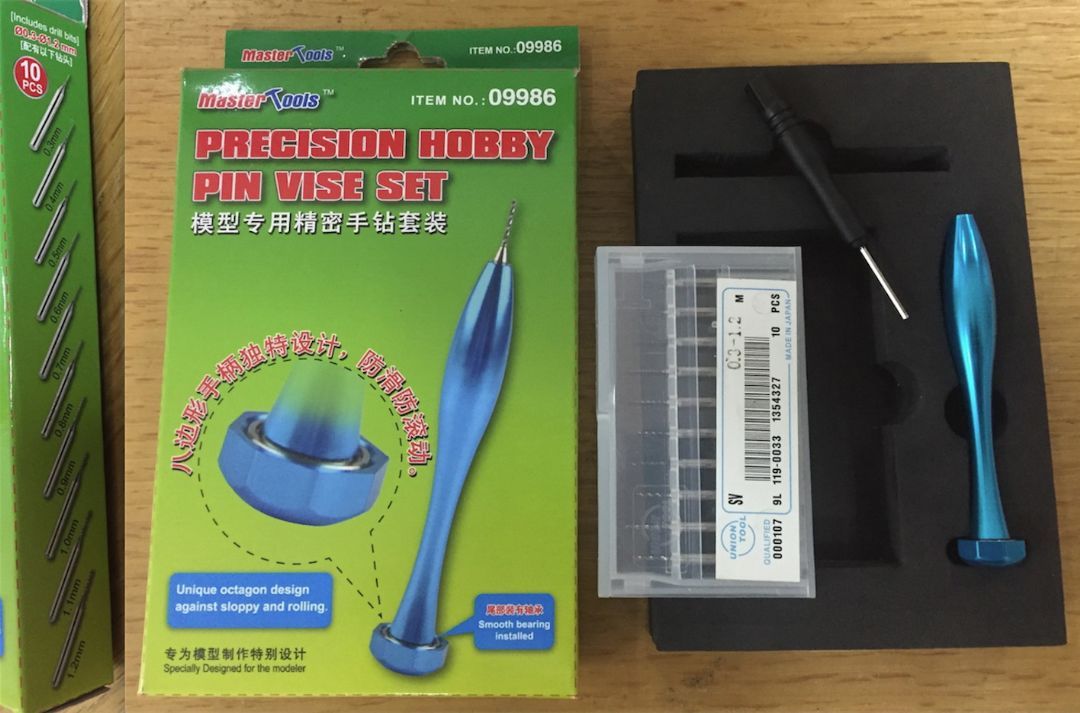 Master Tools Precision Hobby Pin Vise Set (0.3-1.2mm) #9986