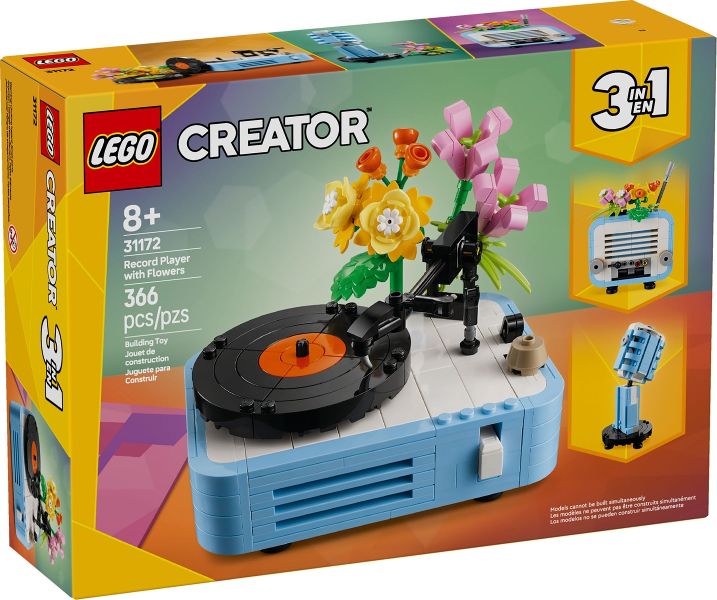Lego Creator 3-in-1: Record Player with Flowers 31172
