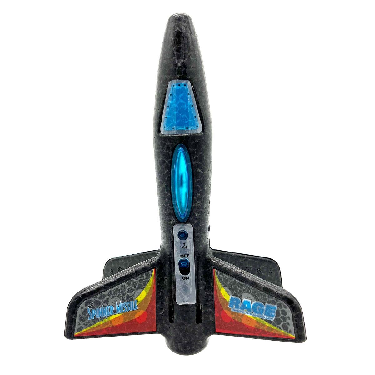 RageRC Spinner Missile Electric Free-Flight Rocket - Assorted Colours, Colour: Black RGR4130B