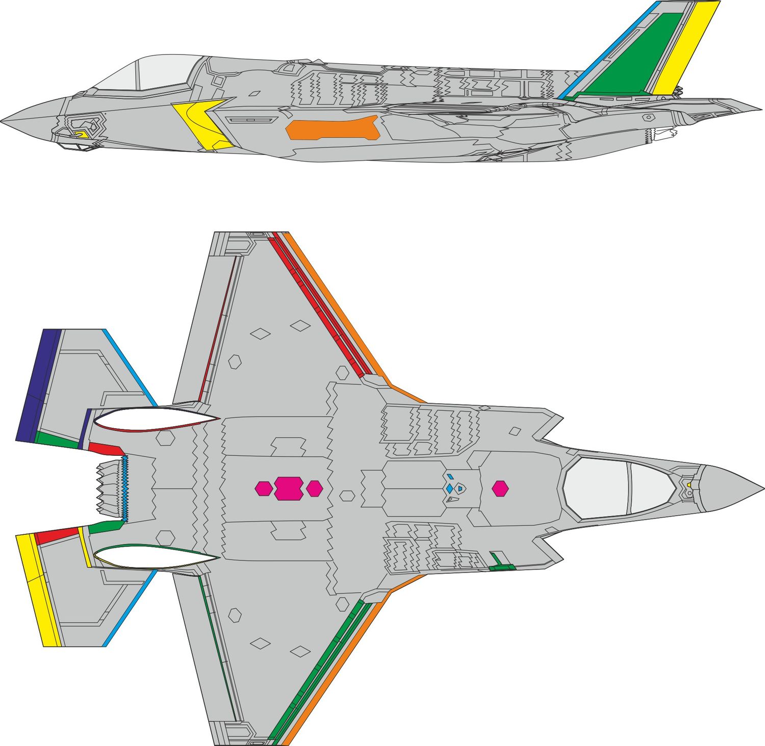 Masking Set for Tamiya F-35B RAM Coating 1/72 by Eduard