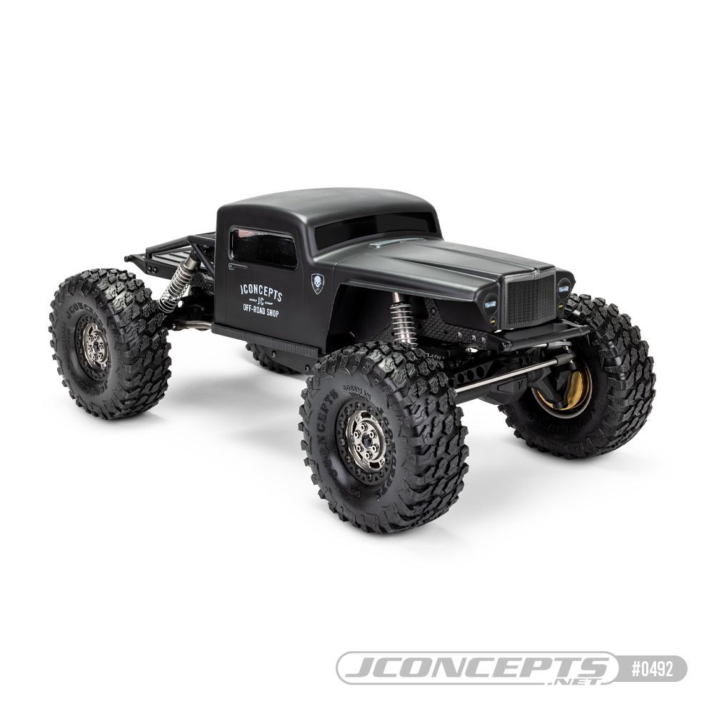 JConcepts Anvil 1/10 Rock Crawler Pre-Trimmed Body (12.3") (Cab Only) (Clear) - JCO0492