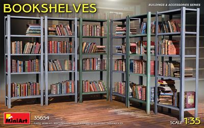 Bookshelves 1/35 #35654 by MiniArt