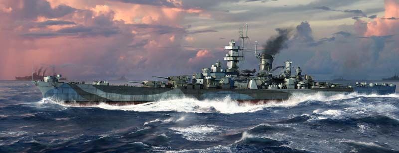 USS Guam CB-2 Battlecruiser 1/700 Model Ship Kit #6739 by Trumpeter