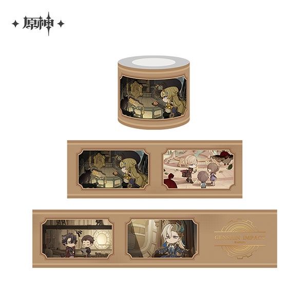 Genshin Impact Lean, Mean, Cleaning Machine Series Washi Tape