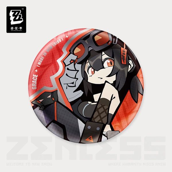 Zenless Zone Zero Belobog Heavy Industries Series Chibi Badge Grace