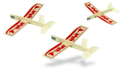 Guillow's Hawk Triple Pack Balsa Glider