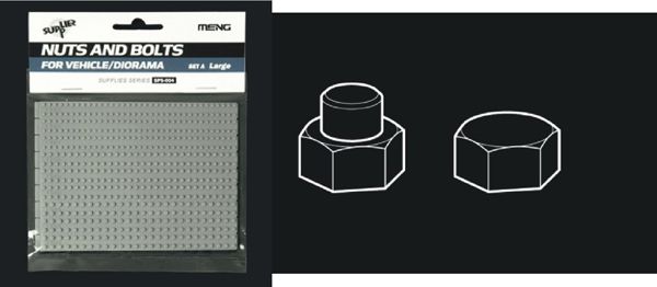 Large Nuts and Hex Bolts Set A SPS-004 - Supplies Series by Meng